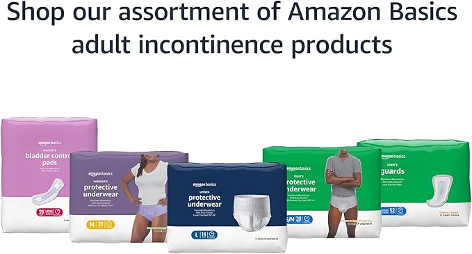 Amazon Basics Women's Incontinence Pads, Bladder 60 Count, (2 Packs 30)