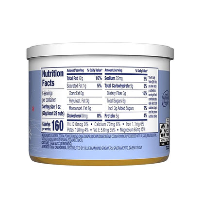 Blue Diamond, Holiday Frosted Brownie Flavored Sweet Snack Nut Almonds Perfect Size for On-The-Go, Holidays and Gatherings, Lunch, Adults and Kids, 6oz Can