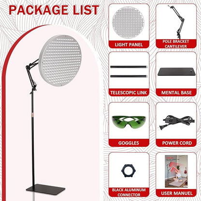 13" Round Red Light Therapy 660nm Red 850nm Infrared