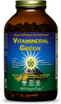 HealthForce SuperFoods Vitamineral Green - Mineral Supplement for Immune & Thyroid Support - Green Powder Supplement with Ingredients from The Land - Gluten-Free & Vegan - 400 Capsules