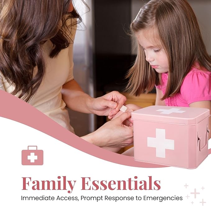 Flexzion First Aid Box Organizer, Empty 8.5 Inch