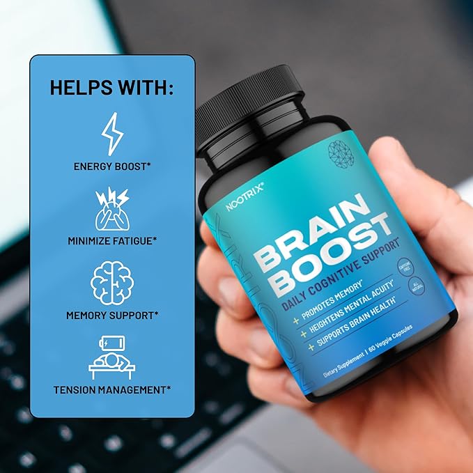 Brain Boost Nootropic Supplement 120 Capsules