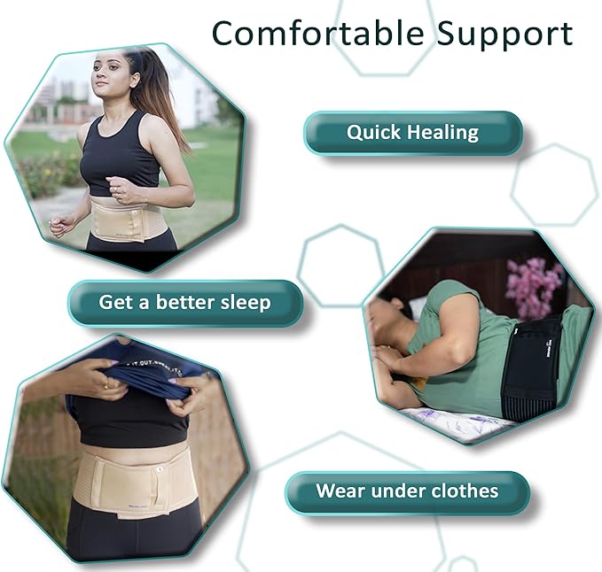 Wonder Care- Umbilical Hernia Support Belt (3XL, 52"-58") 52"-58")