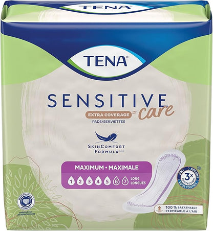 TENA Sensitive Care Maximum Pads, Regular 56 count