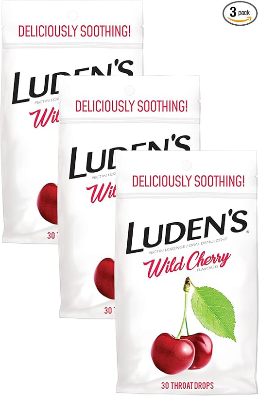 Ludens Sore Throat Drops, for Minor 30 Count 3)
