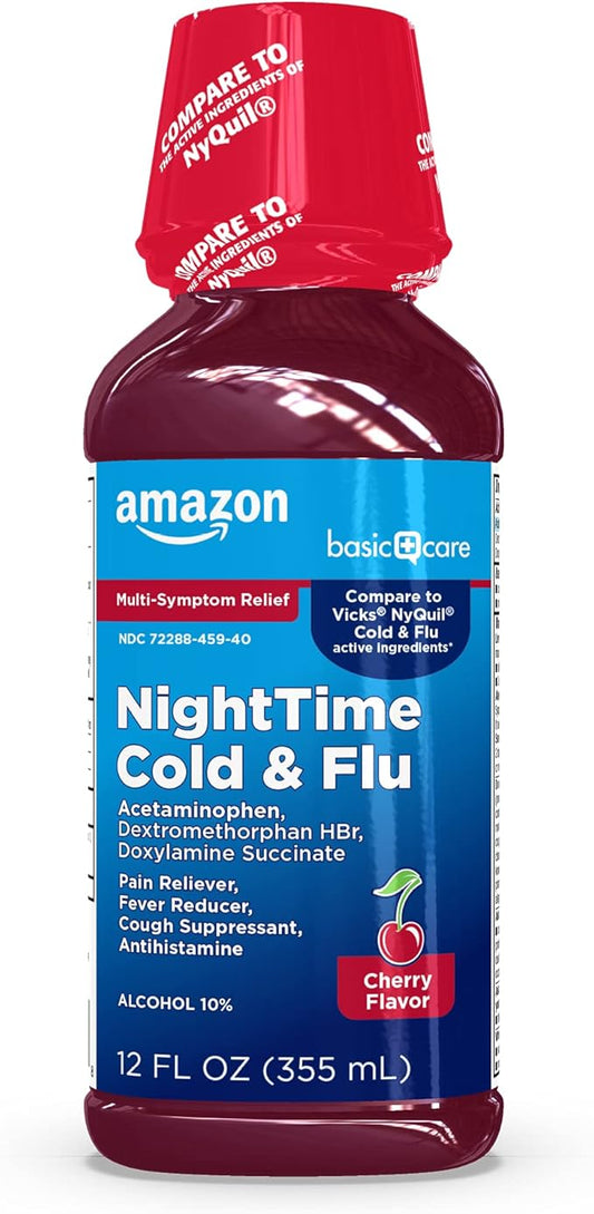 Amazon Basic Care Night Time Cold 12 fl 1)