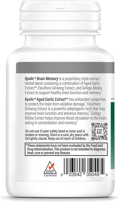 Kyolic Specialty Series, Brain Memory, Concentration 90 Capsules