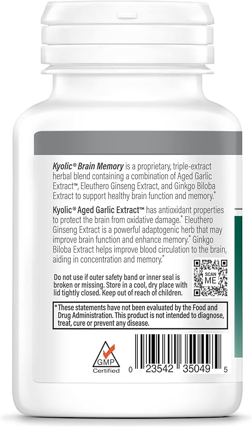 Kyolic Specialty Series, Brain Memory, Concentration 90 Capsules