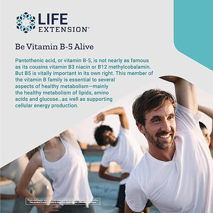 Life Extension Pantothenic Acid 500 mg 100 Capsules