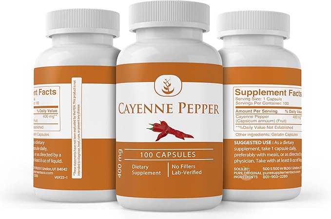 Pure Original Ingredients Cayenne Pepper, (100
