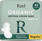 Rael Pads for Women, Organic Cotton 42 Count)