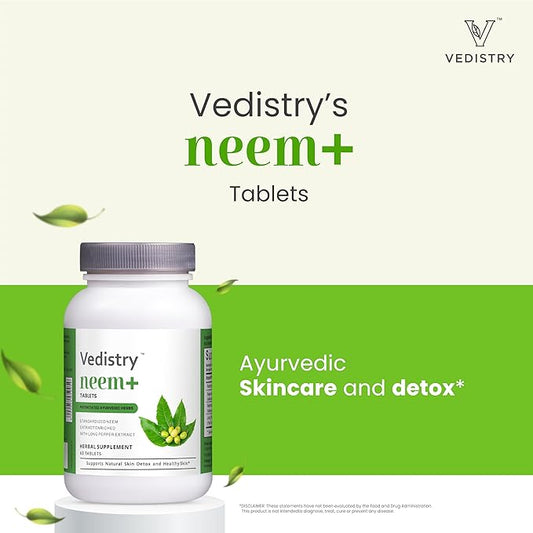 Neem+ Tablets 1100 mg with Neem 60 Tablets 1