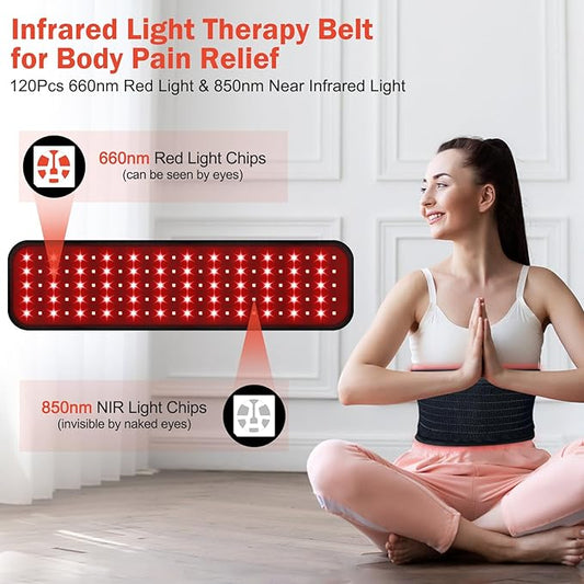 Red Light Therapy for Body, Rechargeable 660nm&850nm Cordless