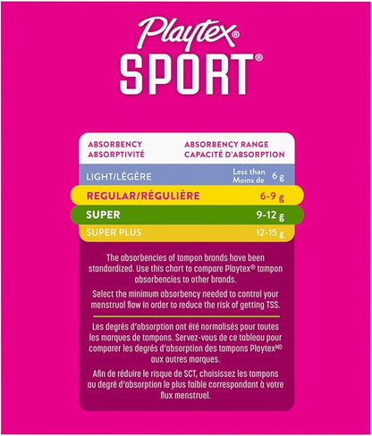 Playtex Sport Tampons, Multipack (24ct Regular/24ct 48ct