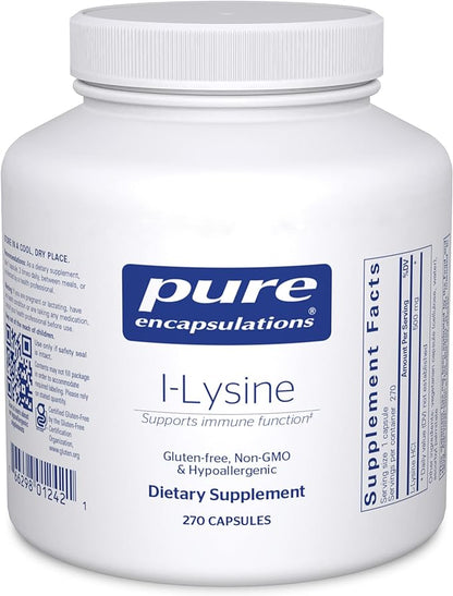 Pure Encapsulations L-Lysine 270 Capsules