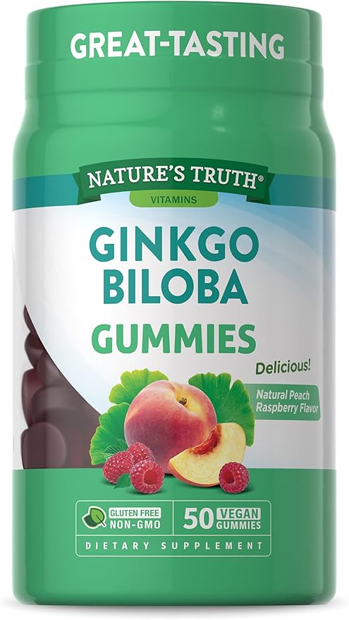 Nature's Truth Ginkgo Biloba Gummies 50 Count
