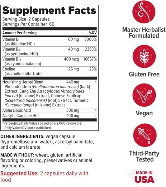 Redd Remedies, Nerve Shield, Supports Healthy Nerve Structure and Circulation, 120 Vegan Capsules
