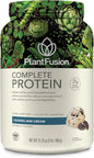 PlantFusion Complete Vegan Protein Powder - Plant Based Protein Powder with BCAAs, Digestive Enzymes and Pea Protein - Keto, Gluten Free, Soy Free, Non-Dairy, No Sugar, Non-GMO - Cookies & Cream 2 lb