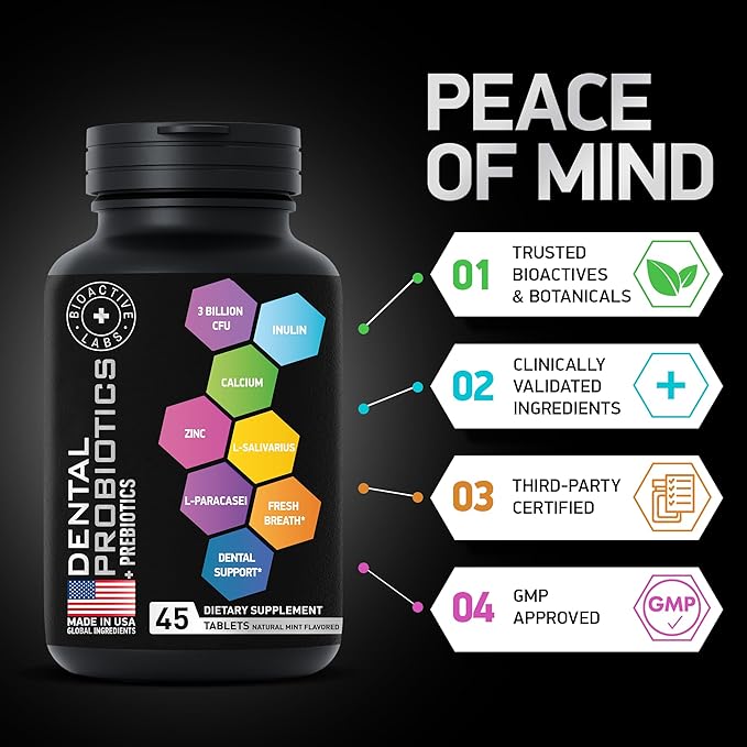 Dental Probiotics For Bad Breath & 90 Tablets