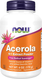 NOW Supplements, Acerola 4:1 Extract Powder, 6-Ounce