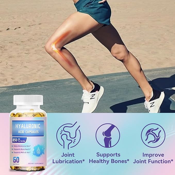 Hyaluronic Acid Supplements, 850mg High Bioavailable