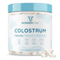 WONDERCOW Colostrum Capsules Supplement for Gut Health, Immune Support, Muscle Recovery & Wellness | Natural IgG Pure Whole Bovine Colostrum Superfood, Unflavored, 30 Servings