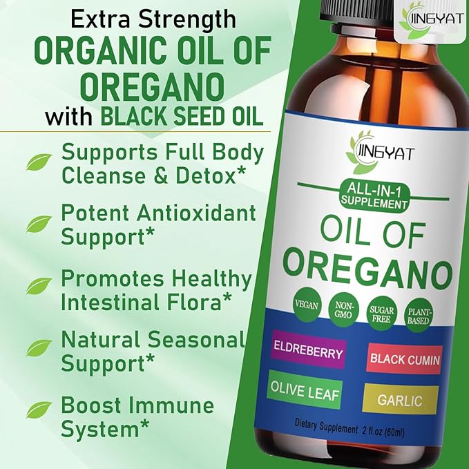 Pure Vegan Oregano Oil Liquid Drops