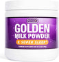 Turmaquik Organic Golden Moon Milk Turmeric Powder Mix, Super Sleep + Superfood Blend of Melatonin, Valerian, Chamomile, Lemon Balm, Ginger, Black Pepper, Curcumin, Cinnamon, Cardamom