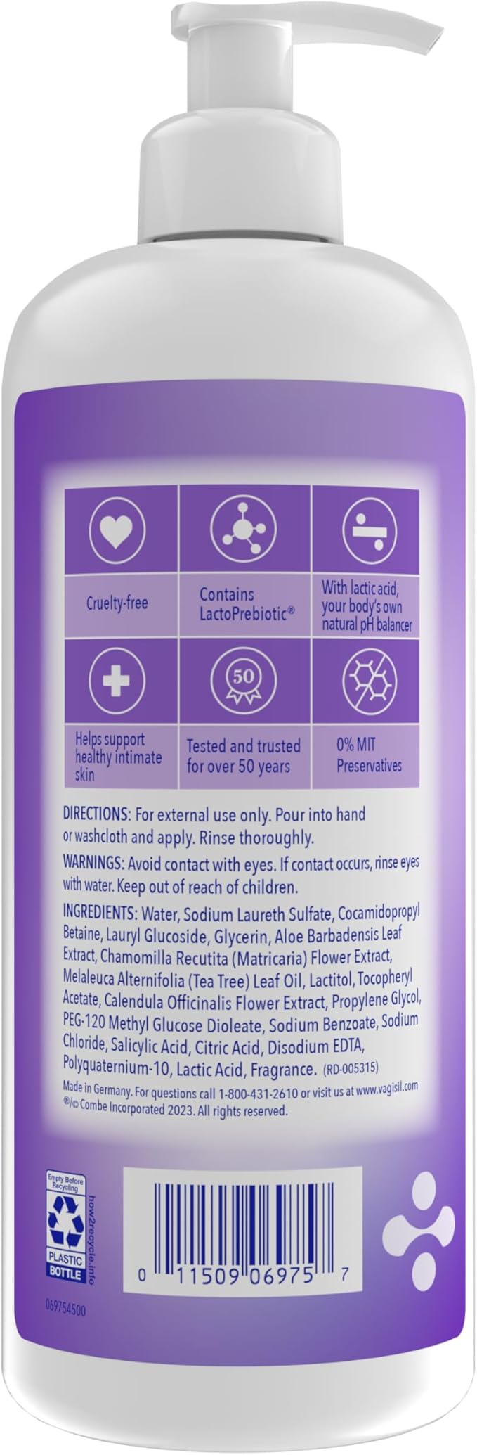 Vagisil Feminine Wash for Intimate Area 16.9 oz