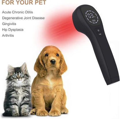 YJT Red Light Therapy Device 650nm and 808nm (Two*808nm) (Two*808nm) (Black)