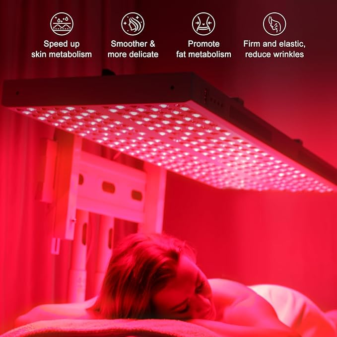 Red Light Therapy, Full Body Red 660nm 850nm 850nm with 480 Dual 800W (Stand