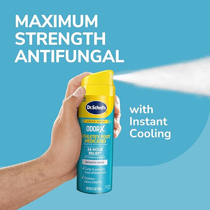 Dr. Scholl's ODOR-X ATHLETE'S FOOT MEDICATED 5.3 oz 24-Hour Relief