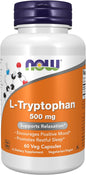 NOW Supplements, L-Tryptophan 500 mg, Encourages 60 Veg