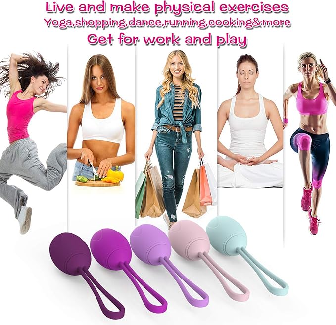 Kegel Exercise System for Massager of 5 Silicone