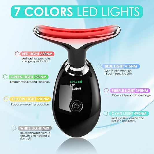 Facial Massager for Face and Neck, 7 Color,