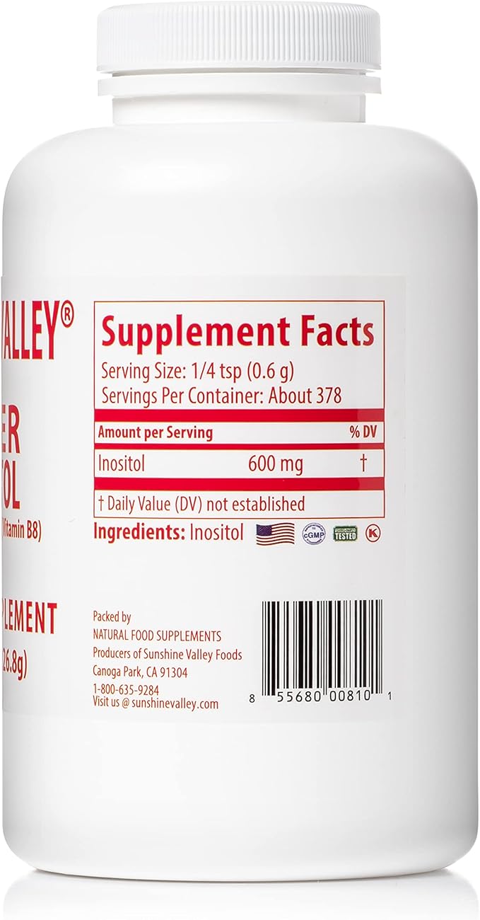 Super Inositol, Vitamin B8 Powdered Dietary 8oz
