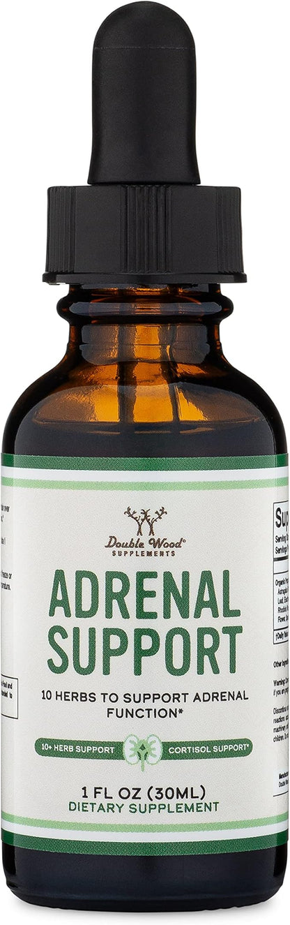 Adrenal Support Supplements (Liquid Drops) 10 Organic (10 Apoptogenic