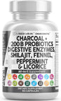 Clean Nutra Activated Charcoal Capsules Shilajit 5000mg Pills 200 Billion