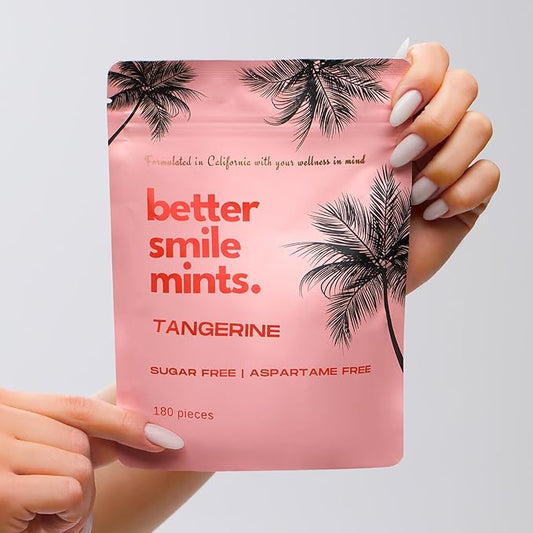 NOOZ Better Smile Mints - Oral Health Support & Fresh Breath - Zesty Flavor | Sugar-Free, Aspartame-Free Mints for Teeth & Gum Protection - No Artificial Flavors or Sweeteners - 180 Mints Refill Bag