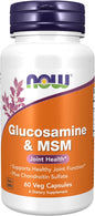 NOW Supplements, Glucosamine & MSM plus 60 Veg
