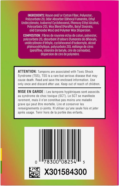 Playtex Sport Odor Shield Tampons, Multipack (16ct Regular/16ct Regular/16ct Super 32ct (Pack 1)