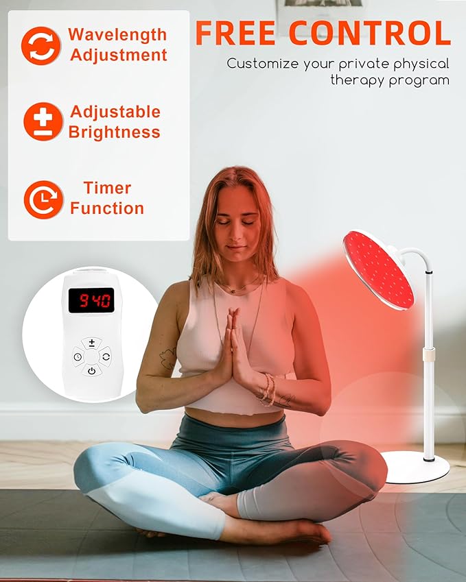 Red Light Therapy Lamp for Face- 120 LEDs, 590nm, 660nm, 660nm, 660nm+940nm 660nm+940nm -