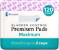 Because Incontinence Pads for Women 100% Leak-Free 6 Packs 20 Count (120 Total)