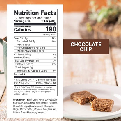 Prolon Fast Bars | Keto, Gluten Free, Dairy Free, Plant Based Protein, For Intermittent Fasting | Developed to Not Break a Fast | Variety Pack | Nuts & Honey, Chocolate Chip, Coconut Macadamia, 12 Ct