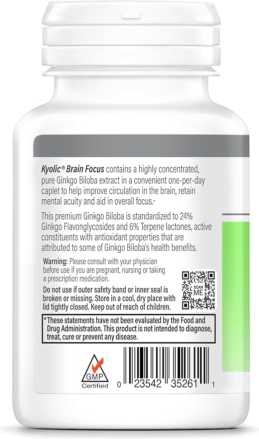 Kyolic Specialty Series, Brain Focus, Mental 60 Caplets
