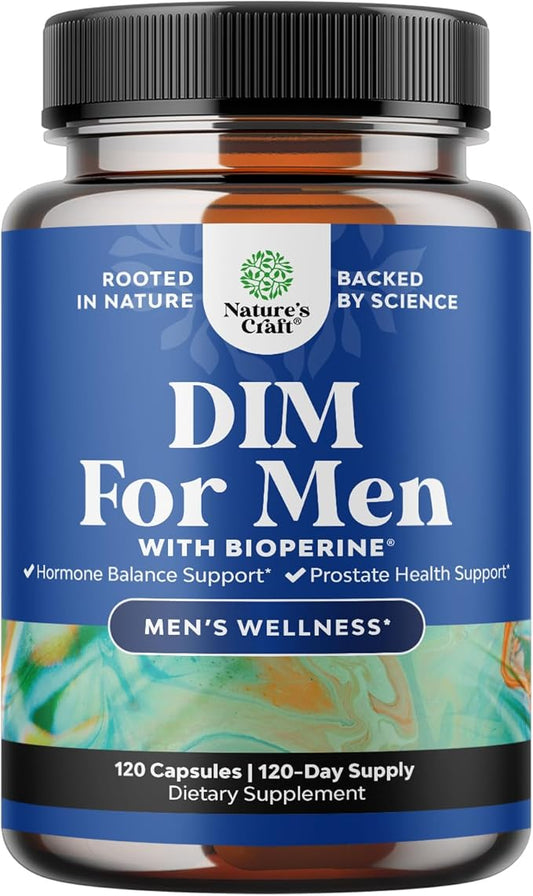 Advanced Diindolylmethane DIM Supplement for Men 200mg Panax