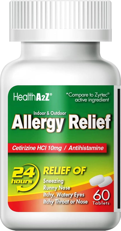 HealthA2Z® Allergy Relief 10mg | (60 Count 1))