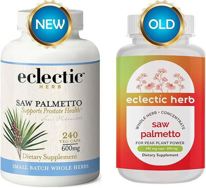 ECLECTIC INSTITUTE Fresh Freeze-Dried Saw Palmetto - 600 mg - 240 Vegetarian Capsules