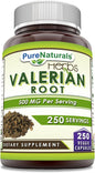 Pure Naturals Valerian Root Supplement 500 Mg (250 Count)