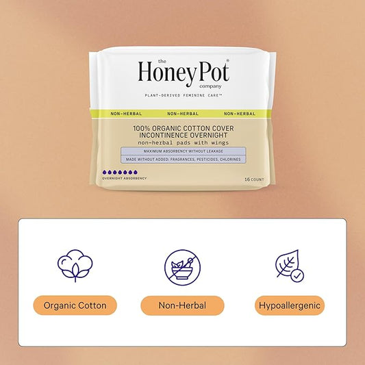 The Honey Pot Company – Incontinence 64ct- Non-Herbal
